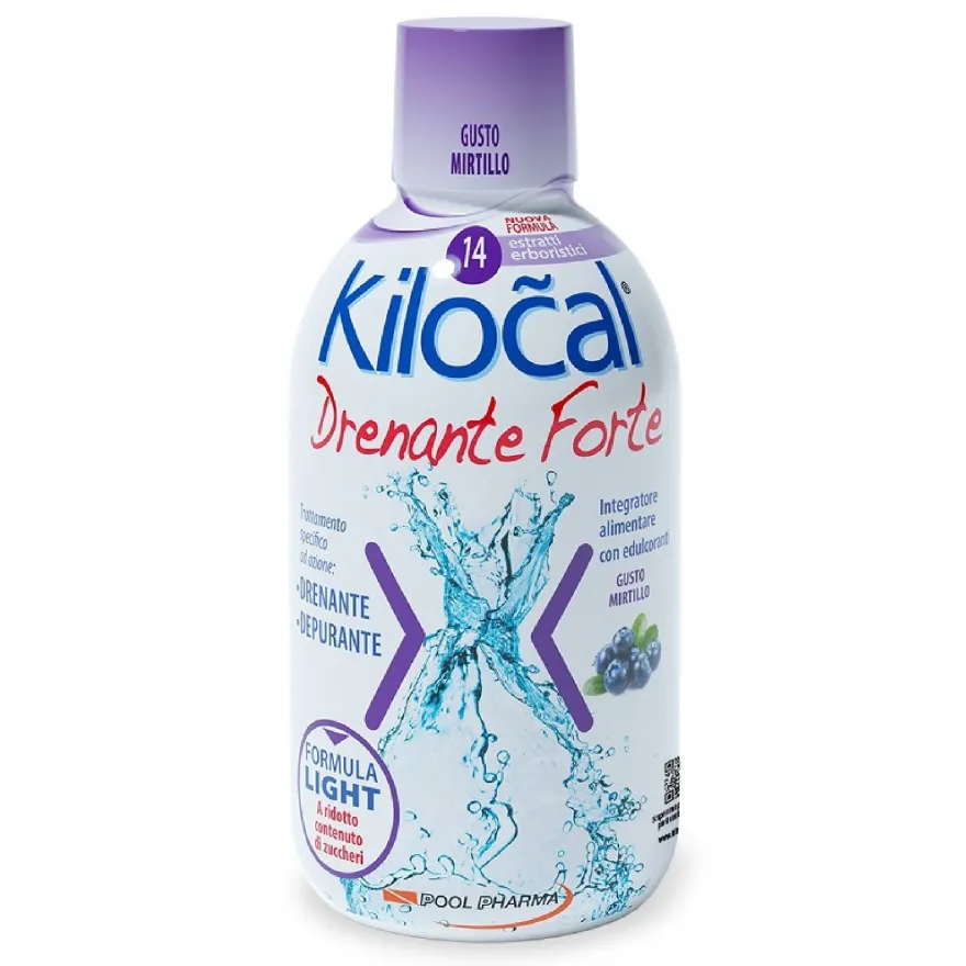 Kilocal Drenante Forte Integratore Depurante Mirtillo 500ml