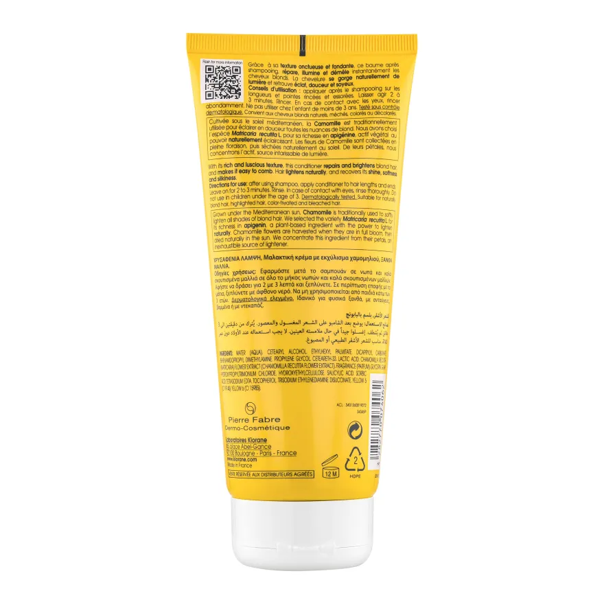 Klorane Balsamo Alla Camomilla Illumina I Capelli Biondi 200ml