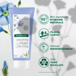 Klorane Balsamo Al Lino Bio Volume Per Capelli Sottili 200ml