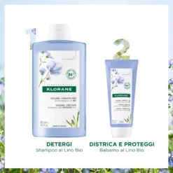 Klorane Balsamo Al Lino Bio Volume Per Capelli Sottili 200ml