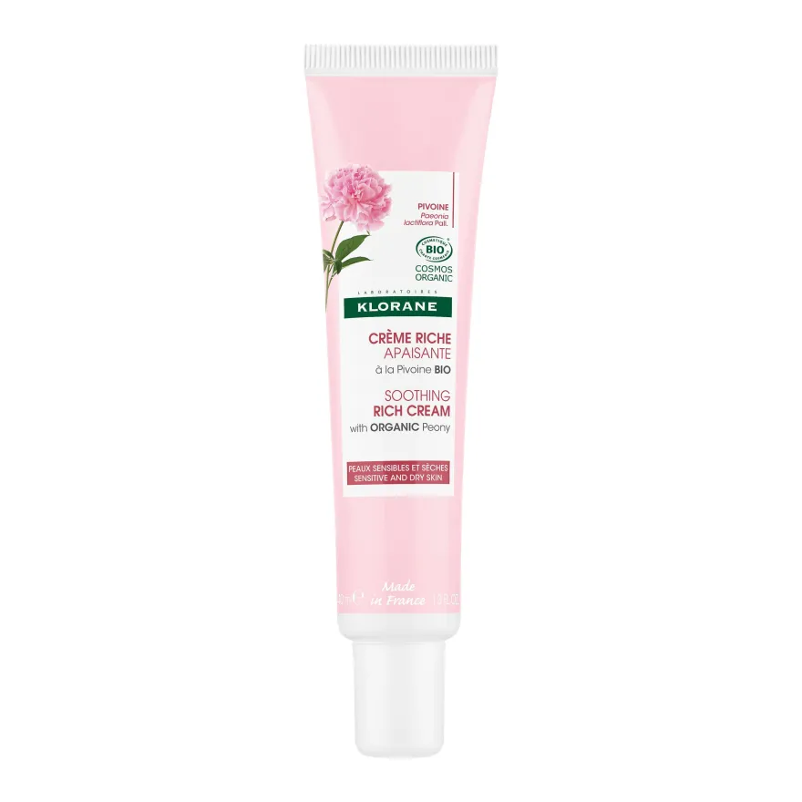 Klorane Crema Ricca Lenitiva Alla Peonia Bio Pelle Sensibile E Secca 40ml