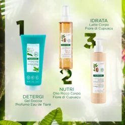 Klorane Gel Doccia Nutritivo Al Cupuaçu Bio Profumo Eau De Tiaré Tutti I Tipi Di Pelle 200ml