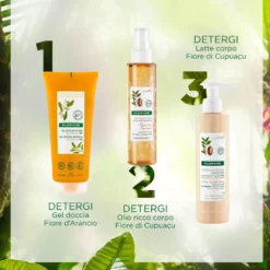 Klorane Gel Doccia Nutritivo Al Cupuaçu Bio Profumo Fiore D'arancio 200ml