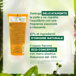 Klorane Gel Doccia Nutritivo Al Cupuaçu Bio Profumo Fiore D'arancio 200ml
