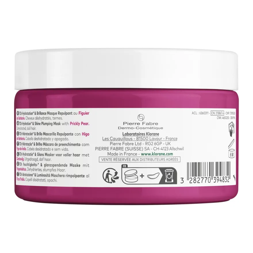 Klorane Maschera Rimpolpante Fico D'india 250ml