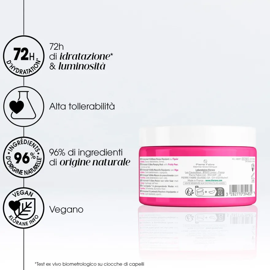 Klorane Maschera Rimpolpante Fico D'india 250ml