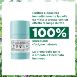 Klorane Maschera Stick Alla Menta Bio E All'argilla Opacizza Pelle Grassa 25g