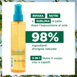 Klorane Olio Ristrutturante Doposole Con Tamanu Bio E Monoï Doposole Corpo E Viso 150ml