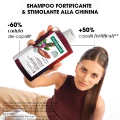 Klorane Shampoo Alla Chinina E Stella Alpina Bio Caduta Dei Capelli, Capelli Indeboliti 200ml