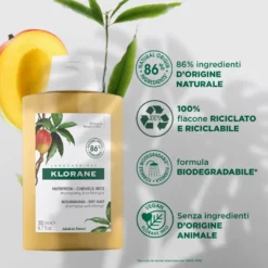 Klorane Shampoo Al Mango Capelli Secchi 200ml