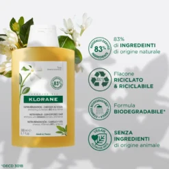 Klorane Shampoo Al Tamanu Bio E Monoï Ristrutturazione Capelli Esposti Al Sole 200ml