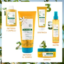 Klorane Shampoo Doccia Doposole Al Monoï Gel Doccia Doposole 200ml