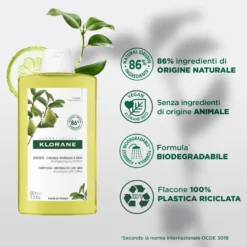 Klorane Shampoo Polpa Di Cedro Capelli Grassi 400ml