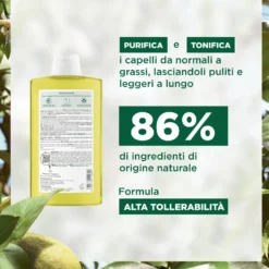 Klorane Shampoo Polpa Di Cedro Capelli Grassi 400ml