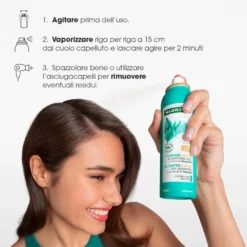 Klorane Shampoo Secco Ortica Per Capelli Scuri 150ml