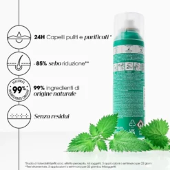 Klorane Shampoo Secco Ortica Per Capelli Scuri 150ml