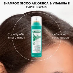 Klorane Shampoo Secco Ortica Purificante Capelli Grassi 150ml