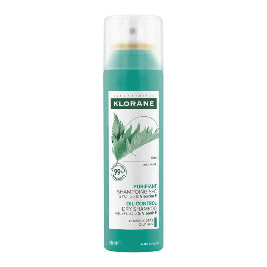 Klorane Shampoo Secco Ortica Purificante Capelli Grassi 150ml