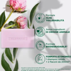 Klorane Shampoo Solido Lenitivo Alla Peonia Bio Capelli E Cuoio Capelluto Sensibili 80g
