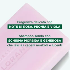 Klorane Shampoo Solido Lenitivo Alla Peonia Bio Capelli E Cuoio Capelluto Sensibili 80g