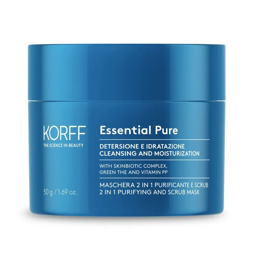Korff Essential Maschera 2 In 1 Purificante E Scrub 50ml