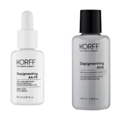 Korff Siero Viso Depigmentante 30ml + Soluzione Esfoliante Illuminante 100ml