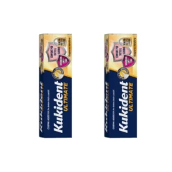 Kukident Ultimate Sapore Neutro Crema Adesiva Dentiere 2x57g