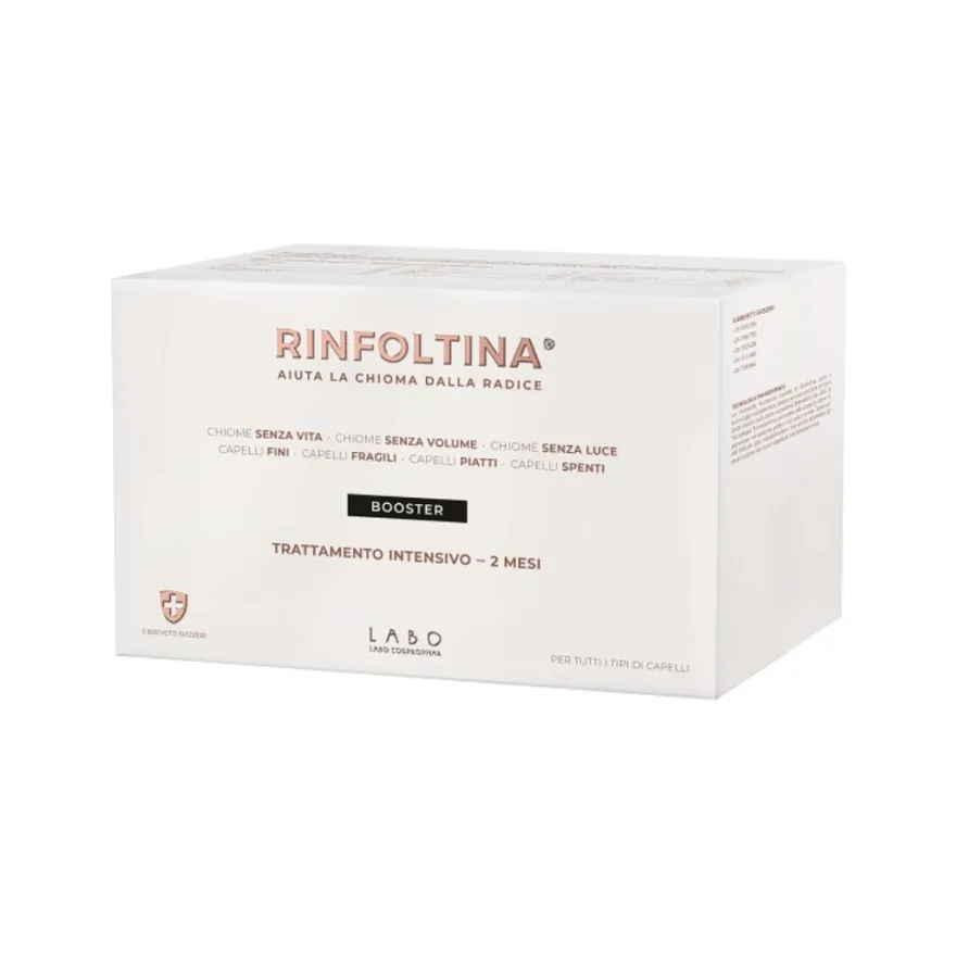 Labo Rinfoltina Booster Trattamento Intensivo Anticaduta Capelli 2 Mesi 40 Fiale
