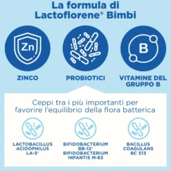 Lactoflorene Bimbi Integratore Fermenti Lattici Per Bambini 2 confezioni da 18 Flaconcini