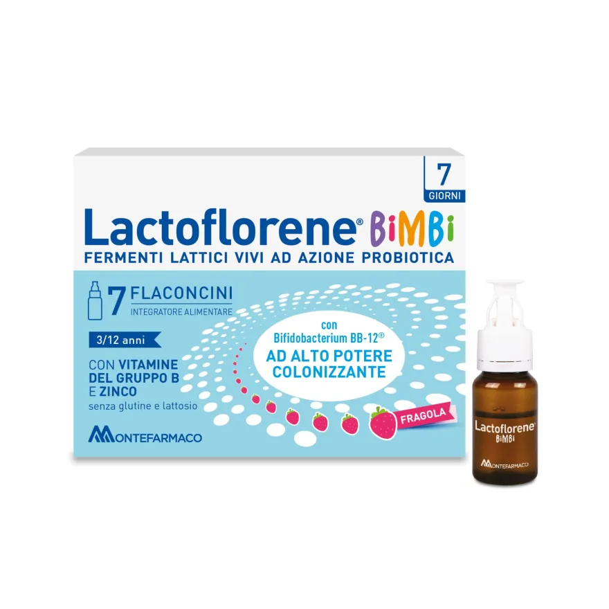 Lactoflorene Bimbi Integratore Fermenti Lattici Bambini 7 Flaconcini