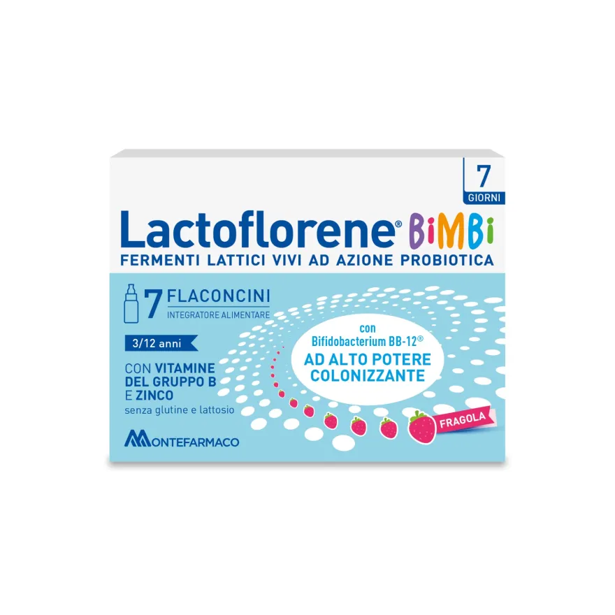 Lactoflorene Bimbi Integratore Fermenti Lattici Bambini 7 Flaconcini