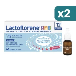 Lactoflorene Bimbi Integratore Probiotico Per Bambini 2 confezioni da 12 Flaconcini