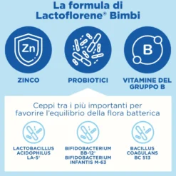 Lactoflorene Bimbi Integratore Probiotico Per Bambini 12 Flaconcini