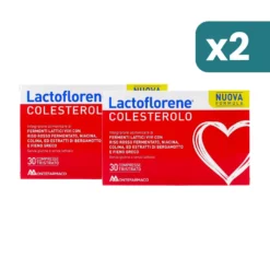 Lactoflorene Colesterolo Integratore 2 confezioni da 30 Compresse