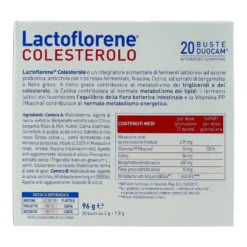 Lactoflorene Colesterolo Integratore 20 Buste