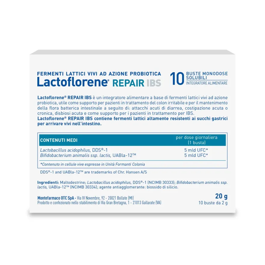 Lactoflorene Repair Integratore Fermenti Lattici 2 confezioni da 10 Bustine