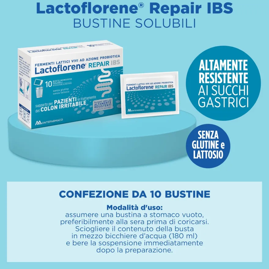 Lactoflorene Repair Integratore Fermenti Lattici 2 confezioni da 10 Bustine