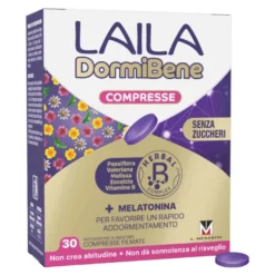 Laila Dormi Bene Integratore Per Il Sonno Senza Zuccheri 30 Compresse Filmate