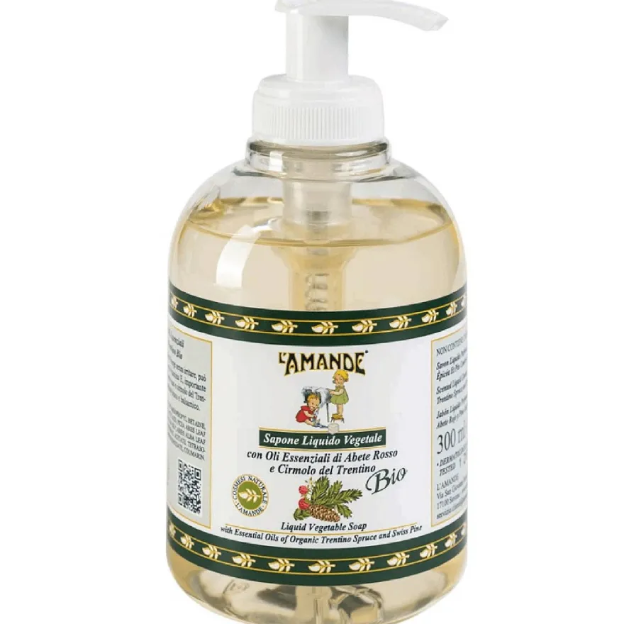 L'amande Sapone Liquido Abete Rosso E Cirmolo Del Trentino 300ml
