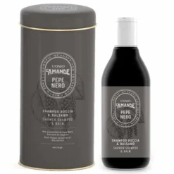 L'amande Uomo Boite Shampoo Doccia E Balsamo Pepe Nero 250ml