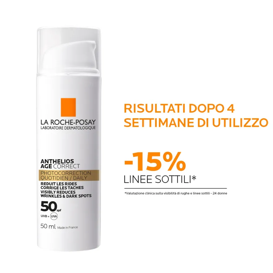 La Roche-posay Anthelios Age Correct Crema Solare Trattamento Foto-correttivo Spf 50 50ml