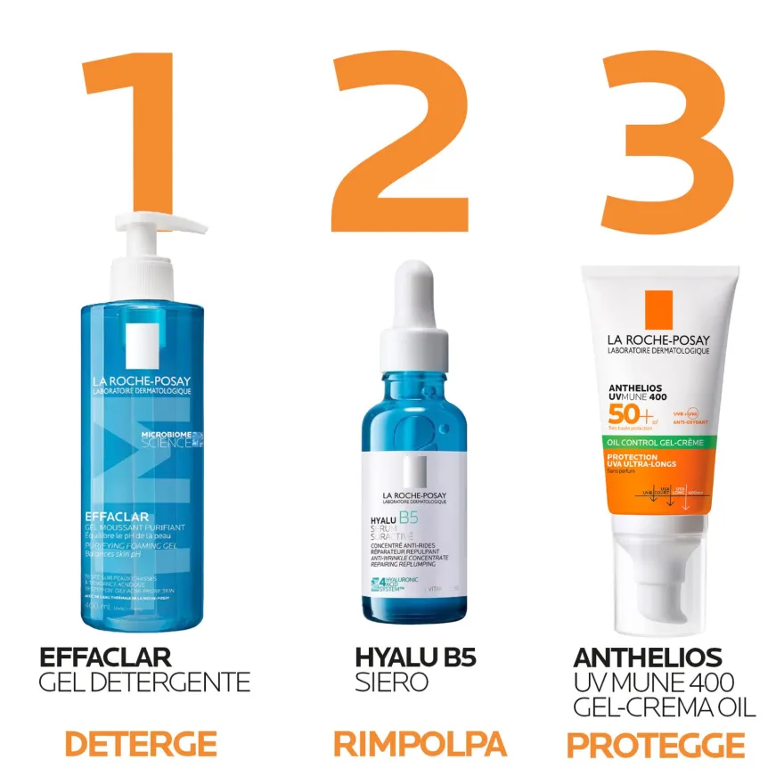 La Roche-posay Anthelios Gel Crema Solare Oil Control Spf50+ Senza Profumo 50ml