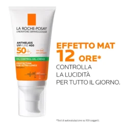 La Roche-posay Anthelios Gel Crema Solare Oil Control Spf50+ Senza Profumo 50ml