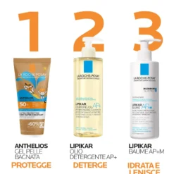 La Roche-posay Anthelios Gel Pelle Bagnata Dermo-pediatrics Spf50+ 200ml