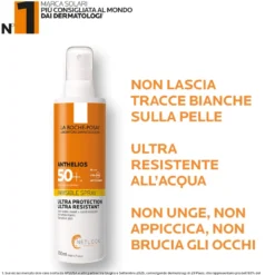 La Roche-posay Anthelios Spray Solare Corpo Invisibile Spf50+ Pelle Sensibile 200ml