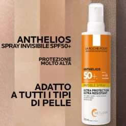 La Roche-posay Anthelios Spray Solare Corpo Invisibile Spf50+ Pelle Sensibile 200ml