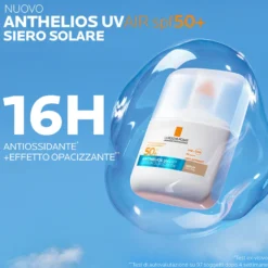 La Roche-posay Anthelios Uvair Spf50+ Serum Sunscreen Medium Natural Protezione Solare Viso 50ml