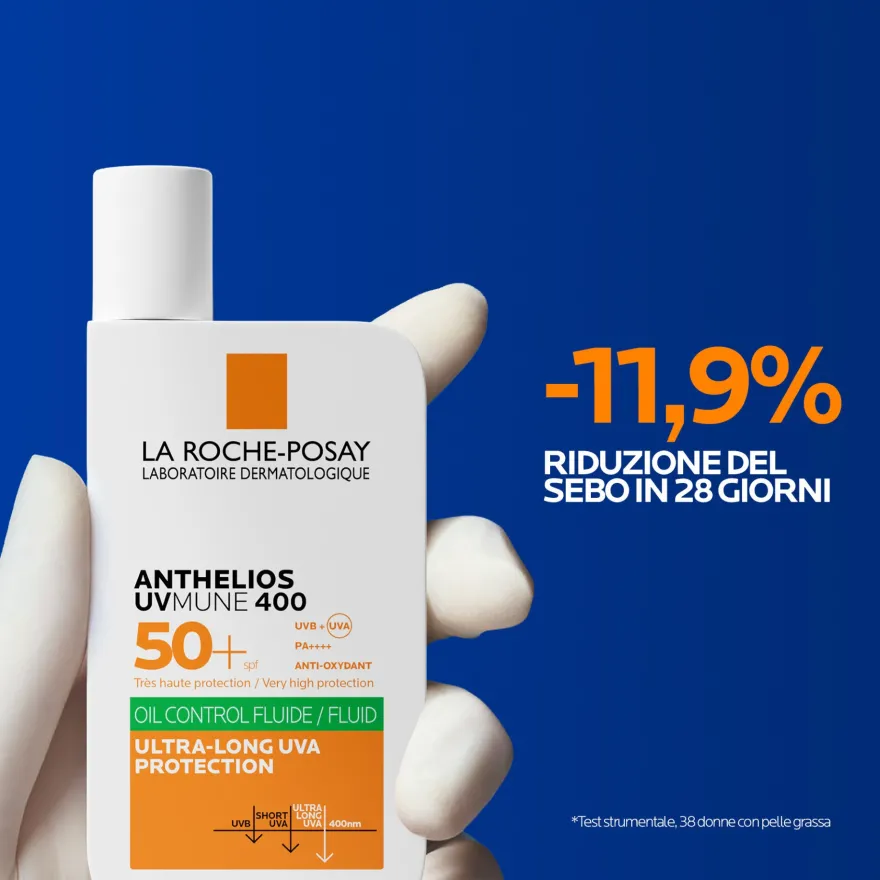 La Roche-posay Anthelios Uvmune Fluido Oil Control Spf50+ Solare Viso 50ml