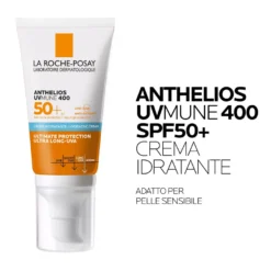 La Roche-posay Anthelios Uvmune 400 Crema Idratante Protezione Estrema Da Uva Ultra Lunghi Ap Spf50+ Con Profumo 50ml