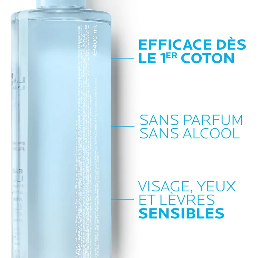 La Roche-posay Detergente Viso Acqua Micellare Per Pelle Reattiva 400ml